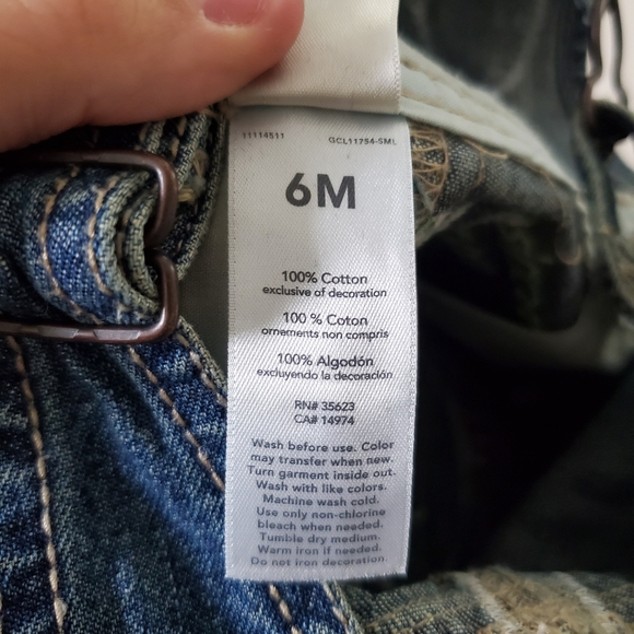 Oshkosh Denim Monkey Overalls Custom Applique 6 Months - Picture 8 of 9